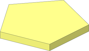Tile  5 x  5 x  0.667 Pentagonal