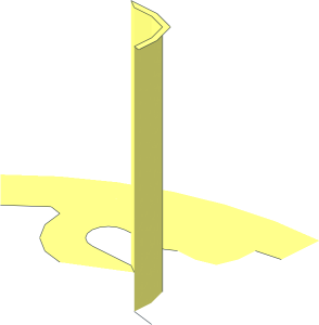 ~Brick  3 x  3 Curved 45 Degrees - Flat End Eight