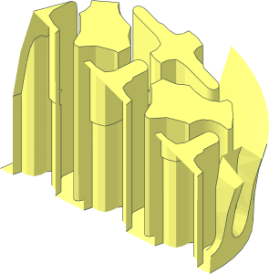 ~Brick  3 x  3 Curved 45 Degrees - Quarter