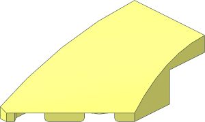 Slope Brick Curved  4 x  2 with Cutout Left