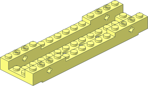 Car Base  4 x 14 with Axle Holes
