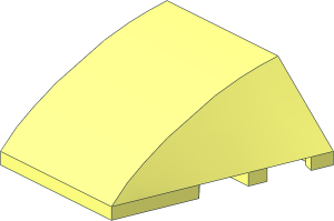 Wedge  4 x  3 Triple Curved without Studs