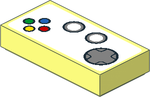Tile  1 x  2 with Game Controller Pattern