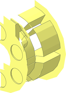 ~Wheel Rim 11 x 14 with 6 Rings and 6 Spokes - Inner Half