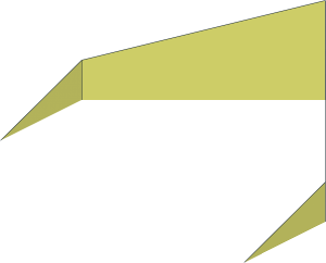 Underside Stud Holder Ridge Sloped Up Perpendicular