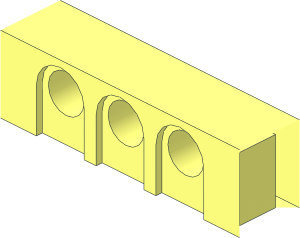 ~Technic Brick  5 x  5 Corner with Holes -  1 x  4 Brick