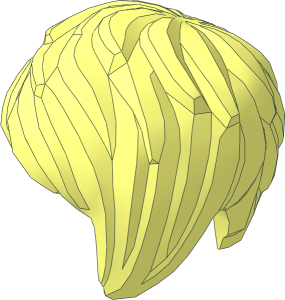 Minifig Hair Short Tousled with Side Part