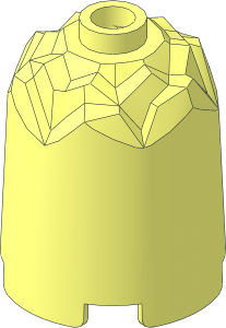 Cylinder  2 x  2 x  2 with Crystallized Dome Top