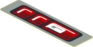 Sticker  0.8 x  3.0 with Tail Lights Left