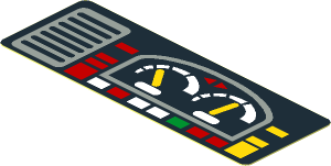 Sticker  1.0 x  2.8 with Car Gauges
