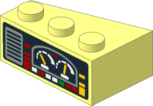 Wedge  3 x  2 Right with Car Gauges Sticker