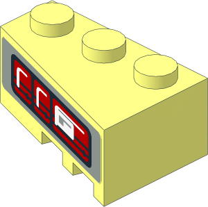 Wedge  3 x  2 Left with Tail Lights Left Sticker