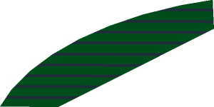 ~Electric Brick  4 x  4 x  0.667 Round - Top with  2 Studs - Side with Black and Dark Green Stripes