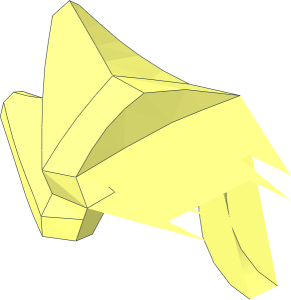 ~Minifig Armour Shoulder Pads with Double Flaps and  2 Studs on Back - Half