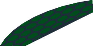 ~Electric Brick  4 x  4 x  0.667 Round - Top with  2 Studs - Snake Scales