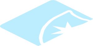 ~Sticker  1.3 x  1.9 with Maersk Logo on White Shield - Half