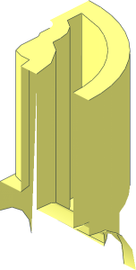 ~Brick  2 x  2 x  3 with Axleholes on Ends and Perpendicular Pinholes - Eighth