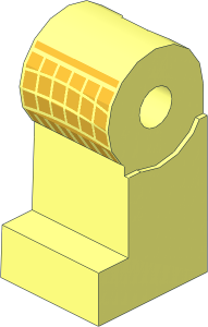 Minifig Leg Right with Golden Samurai Leg Armour Pattern