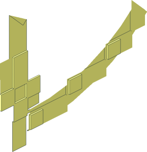 ~Minifig Bow Blocky Face Quarter