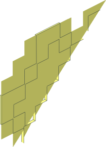 ~Minifig Mace Blocky Face Quarter