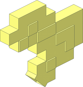 ~Minifig Hoe Blocky Blade Unrotated