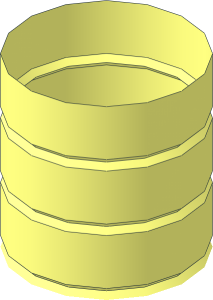 ~Minifig Utensil Blocky Handle 3-Ribs Segment