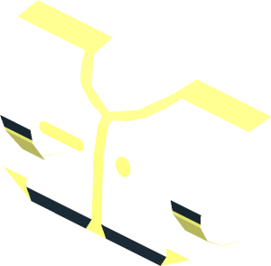 ~Technic Action Figure Torso with Red Chest and Triangle Pattern - Common Areas