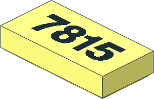 Tile  1 x  2 with "7815" Pattern