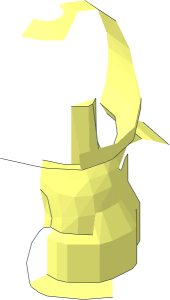 ~Animal Cat Kitten Sitting Body Symmetrical Half