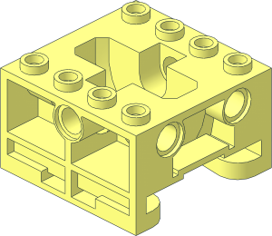 Technic Gearbox  4 x  4 x  2 for Track with Gear Rack