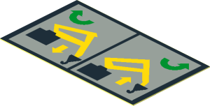 Sticker  1.1 x  1.9 with Crane Boom Instructions