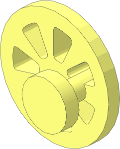 ~Minifig Toy Train - Wheel