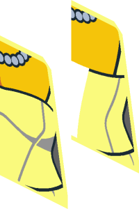 ~Minifig Torso with Wedding Dress with Pearl Necklace Pattern - Half