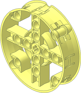 ~Wheel 14 x 54 with 4 Spokes with Integral Tyre - Rim