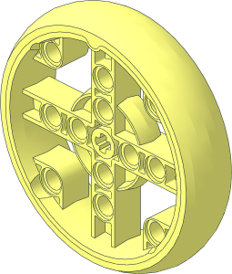 Wheel 14 x 54 with 4 Spokes with Integral Tyre