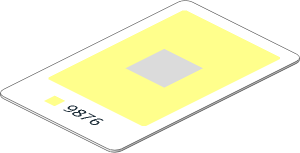 Connection Card for Bluetooth Devices with Square Symbol Pattern