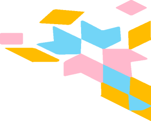 ~Sticker  3.4 x  3.8 with Mosaic and Cat Footprints 1/8