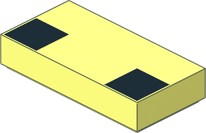 Tile  1 x  2 with  2 Black Squares Pattern