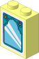 Brick  1 x  2 with Ornamented Mirror Sticker