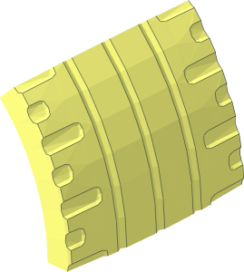 ~Tyre 11/ 15 x 21 with Racing Tread - 1/8