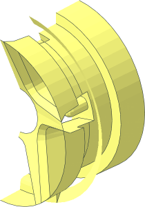 ~Wheel Rim 11 x 21 with Five Spokes - Half