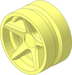 ~Wheel Rim 11 x 21 with Five Spokes without Centre