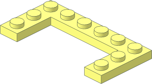Plate  3 x  6 with  2 x  4 Cutout