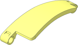 Technic Panel 3 x 9 Curved #57 Tapered Right