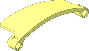 Technic Panel 3 x 9 Curved #56 Tapered Left