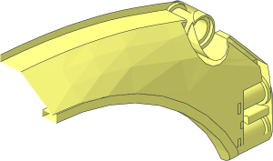 ~Technic Panel 15 x  2 x  5  Mudguard Arched with Rounded Top Half without Front