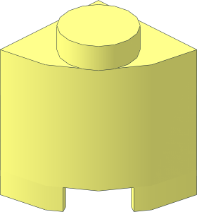 Brick  1 x  1 Round Quarter