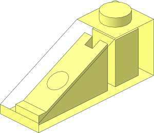 ~Slope Brick 33  3 x  1 - without Front and Side Faces