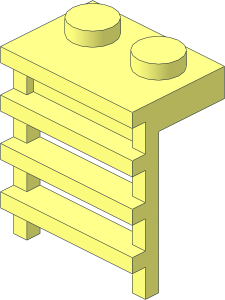 ~Plate  1 x  2 with Ladder (Obsolete)