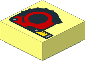 Tile  1 x  1 with Tape Measure Pattern